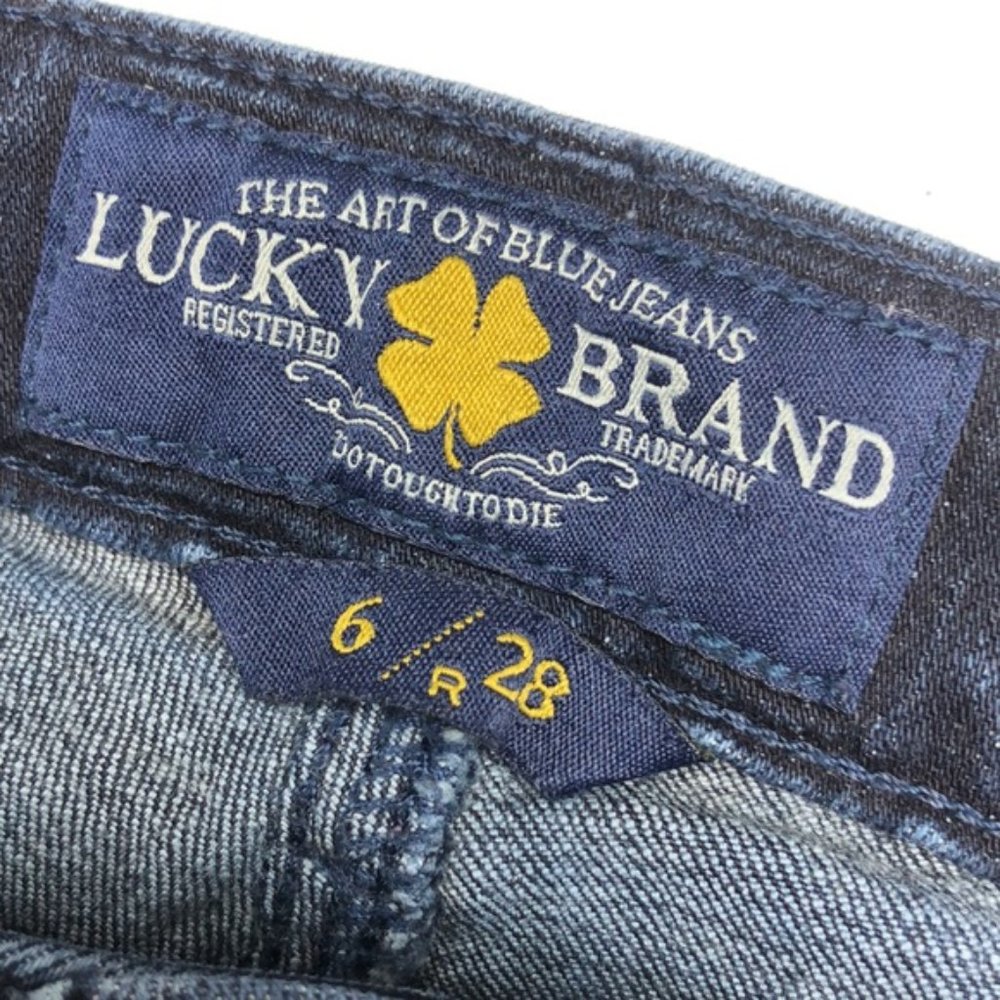 LIKE NEW VINTAGE LUCKY BRAND LOLITA SKINNY JEANS 6/28x29 🍀 - Picture 2 of 12